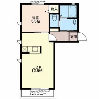 エレガンスフルール【2階】の間取り