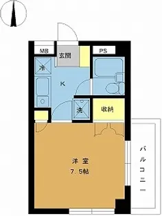 フジミビル【2階】の間取り