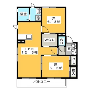 ソレイユ E棟【1階】の間取り