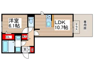 Roof Top View【1階】の間取り