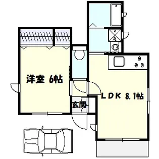 K ONE【1階】の間取り