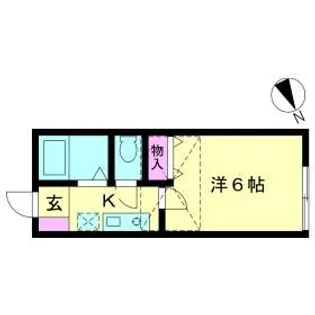 草加幸運館【2階】の間取り