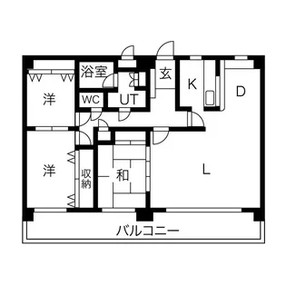 エクセレント平岸【7階】の間取り