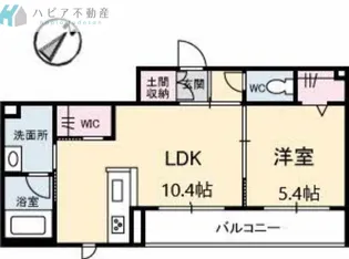 レジデンスM&K下松駅前II【2階】の間取り