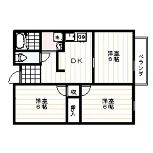 ハイツアミューズ【1階】の間取り