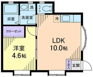 メゾンランノ【1階】の間取り