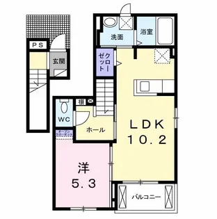 エクセレント吉葉【2階】の間取り