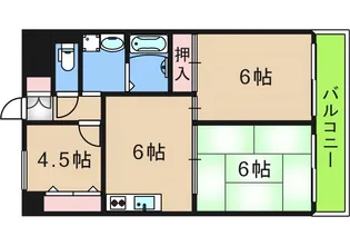 南海住之江ユーリプラザ【11階】の間取り