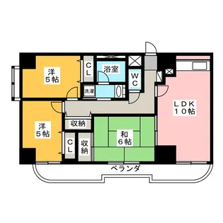 シェニートモンチーク武蔵関【8階】の間取り