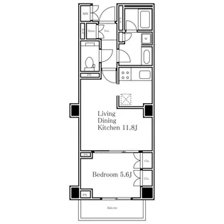 Brillia代官山プレステージ【1階】の間取り