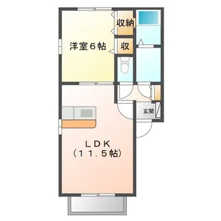 ホワイトステージA・B【2階】の間取り