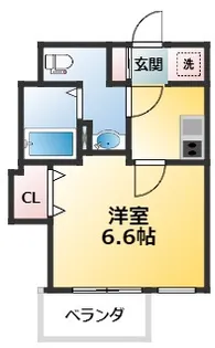フレンシアノイエ東三国【2階】の間取り