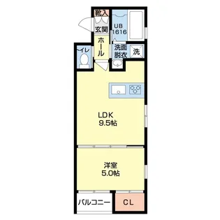 NOLILIA天神【2階】の間取り