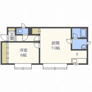 サンハイツ【2階】の間取り