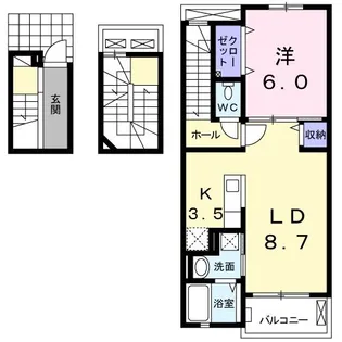 グランツブリーゼ【3階】の間取り