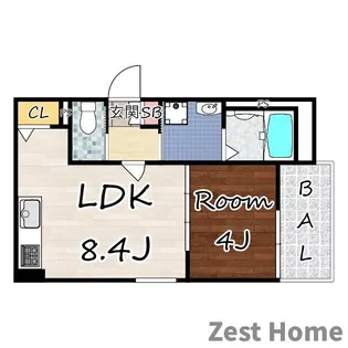 ハルカス武庫川【1階】の間取り