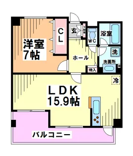 ガーデン杉並方南【3階】の間取り