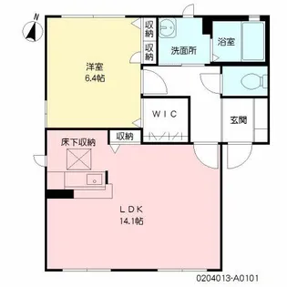 エルアインス本町【1階】の間取り