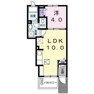 32West【1階】の間取り