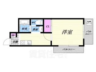 ウインドフォー松原【5階】の間取り