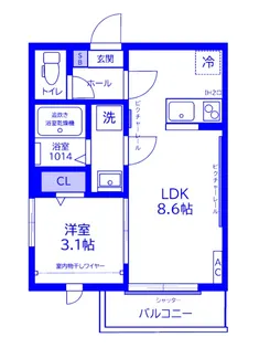 ガーデンヒルズ宮原【2階】の間取り