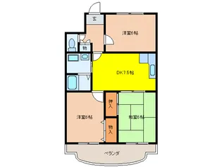 エレガンス早苗の森【2階】の間取り