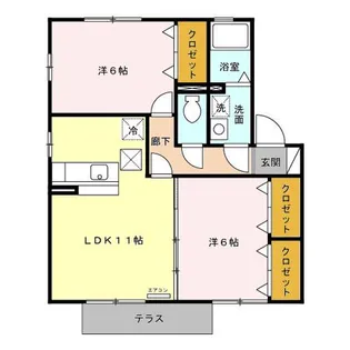 ソレアード I【1階】の間取り