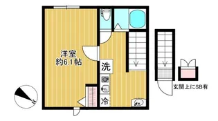 VILLAリバーサイド沼部【2階】の間取り