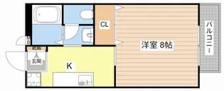 リリックハイツ駅南【2階】の間取り