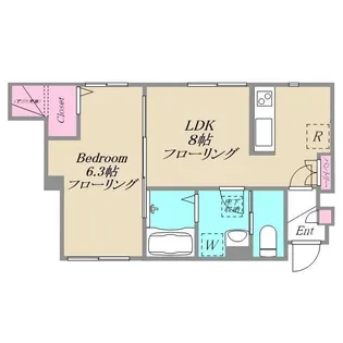 シュ・リーベ【1階】の間取り