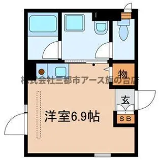 ラディアン大井【1階】の間取り