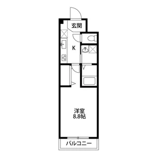 アンプルール フェール プチメゾン【1階】の間取り