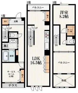 Kanon代々木上原の間取り