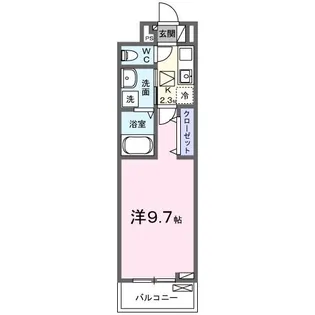 リヴィエール ヴィラ 神代【1階】の間取り