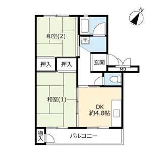 UR幸手【3階】の間取り
