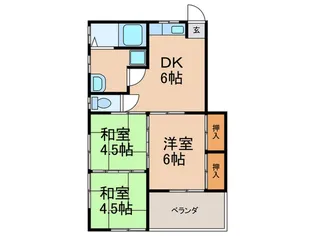 豊コーポ1【1階】の間取り