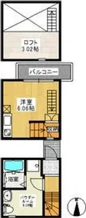 アースクエイク寺崎の間取り