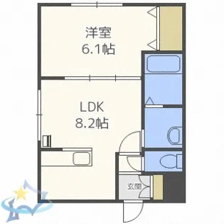 エフビル6【4階】の間取り