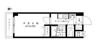 ルテシア等々力【3階】の間取り