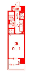 M・Dクレスト【4階】の間取り