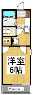 サンモールパル秋津【1階】の間取り