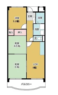 メゾンドシャルム【2階】の間取り