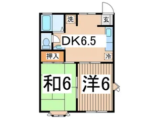 マリンガ-デン【1階】の間取り