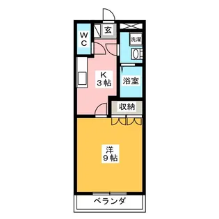 ディアコート A【2階】の間取り