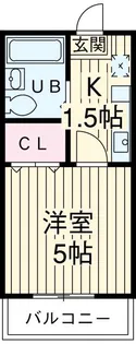 フレンズマンション【2階】の間取り