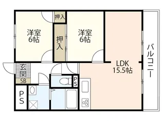 Palazzo Hashimoto 1st【1階】の間取り