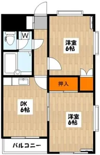 リファイン駒沢【3階】の間取り