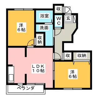 サンライトMKI【1階】の間取り