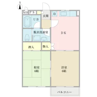 パセール【2階】の間取り