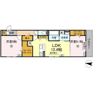 ロイヤルタウン富の原I【3階】の間取り